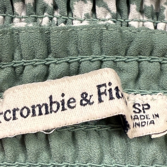 Abercrombie and Fitch Women's Green Floral Smocked Mini Dress, Wedding, Party S - Picture 3 of 12